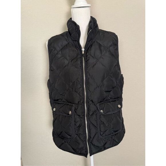 Woolrich Black Down Filled Puffer Vest Large - Picture 1 of 6